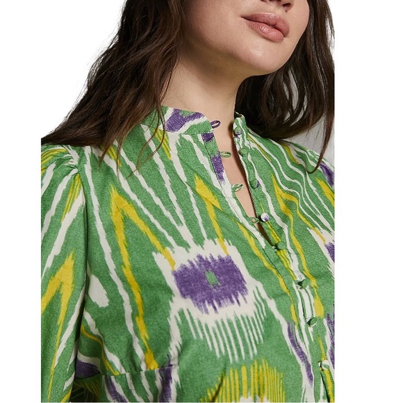 ANTHROPOLOGIE | Sharona Henley Long Sleeves Blouse - Picture 9 of 10